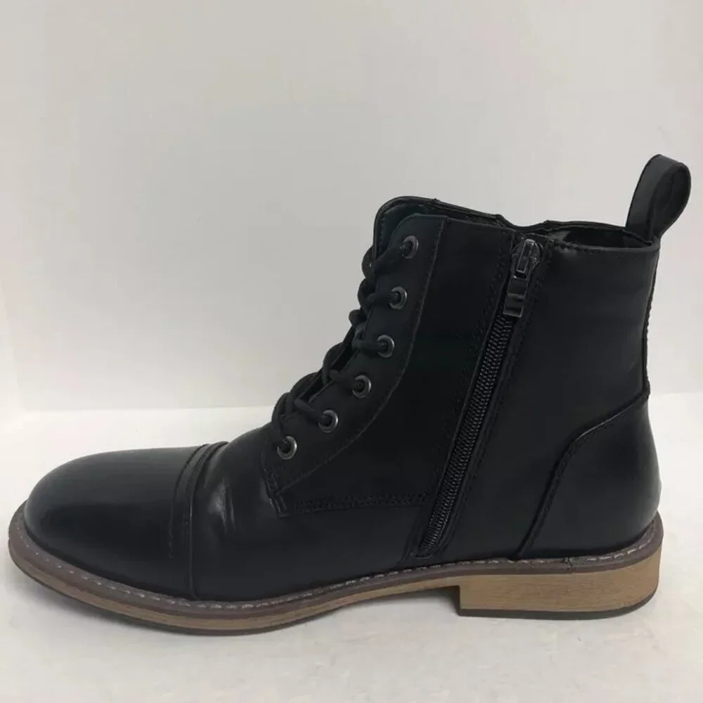 Vintage Milan Men’s Vostey, Black Zip Boots, Size 9.5M